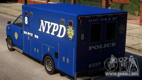 Police NYPD Van para GTA 4