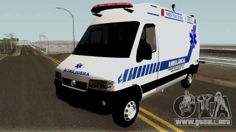 Fiat Ducato Brazilian Ambulance para GTA San Andreas