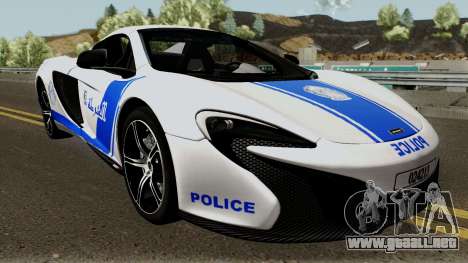 McLaren 650S Spyder Algeria Police v1.0 para GTA San Andreas