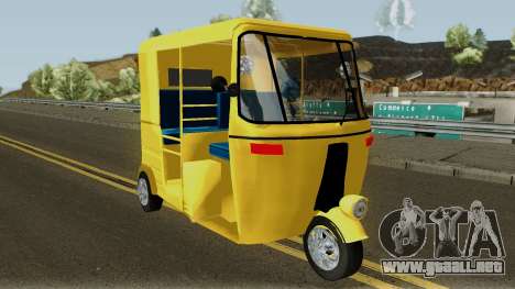 Real Indian Rickshaw para GTA San Andreas