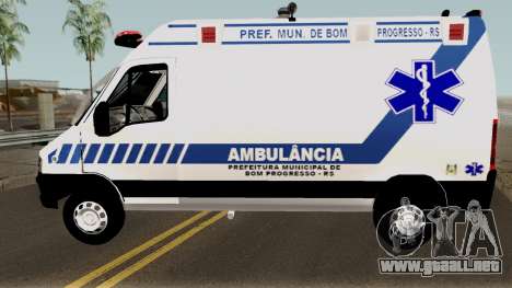 Fiat Ducato Brazilian Ambulance para GTA San Andreas