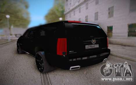 Cadillac Escalade ESV 2012 para GTA San Andreas