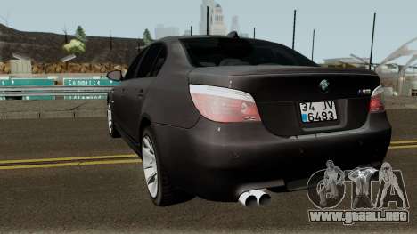 BMW M5 E60 2006 M SPORT para GTA San Andreas