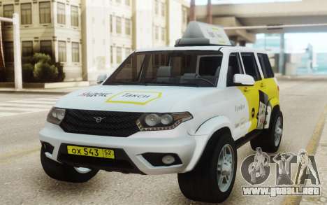 UAZ Patriot Yandex taxi para GTA San Andreas