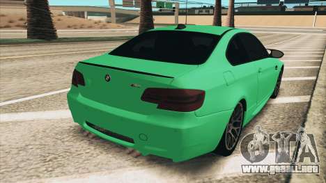 BMW M3 E92 Green Coupe para GTA San Andreas