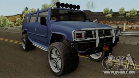 Mammoth Patriot Custom v2 GTA V para GTA San Andreas