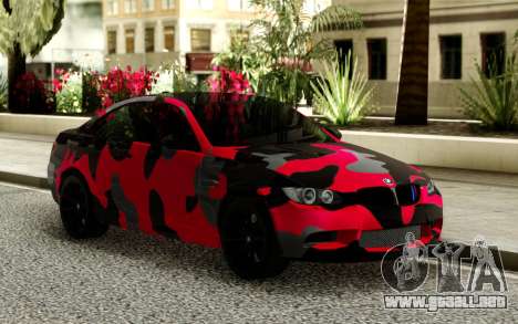 BMW M3 CAMO para GTA San Andreas