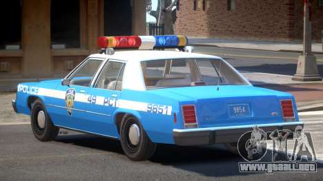 Ford LTD Crown Victoria NYC Police 1986 para GTA 4