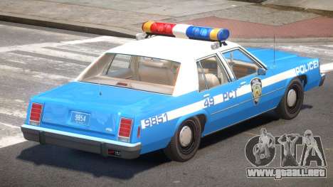 Ford LTD Crown Victoria NYC Police 1986 para GTA 4