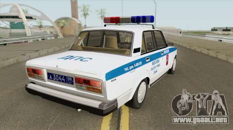 VAZ 2107 DPS (Policía de Moscú) para GTA San Andreas