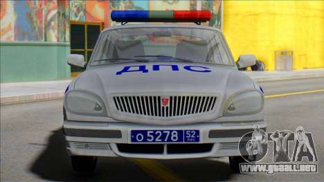 Gaz Volga 31105 Policía DPS 2006 para GTA San Andreas