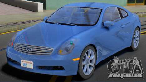 Infiniti G35 SA Plates para GTA San Andreas