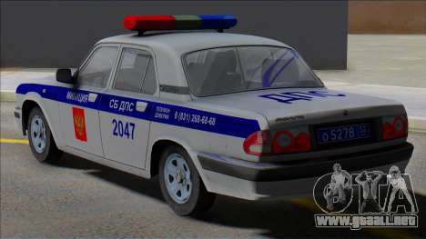 Gaz Volga 31105 Policía DPS 2006 para GTA San Andreas
