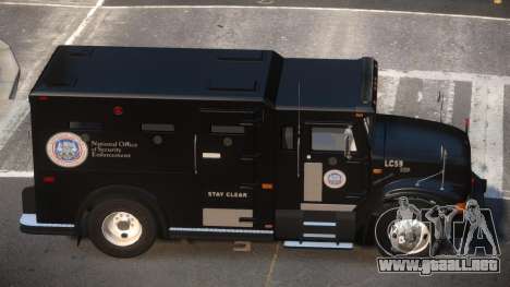 Navistar International 4700 NOOSE Armored Truck para GTA 4