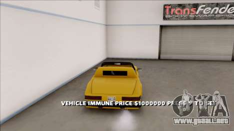 Special Vehicle Upgrade Shop para GTA San Andreas