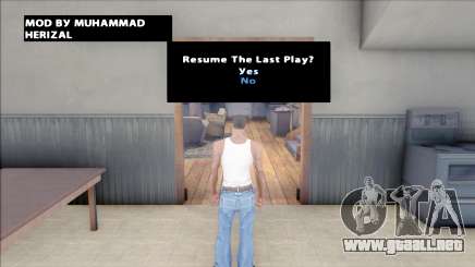 Resume Last Play para GTA San Andreas