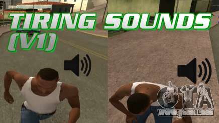 Tiring Sounds v1 para GTA San Andreas