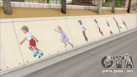 LA Freeway Murals Mod para GTA San Andreas