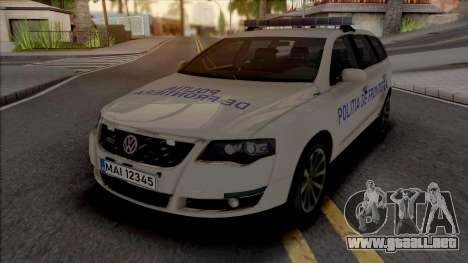 Volkswagen Passat Politia De Frontiera v2 para GTA San Andreas