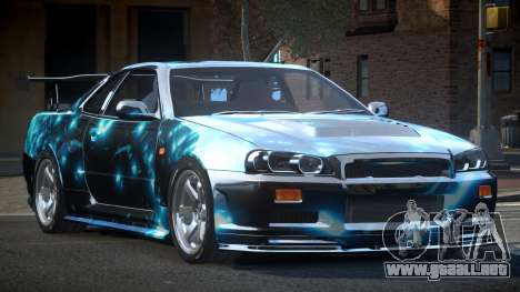 Nissan Skyline R34 BS U-Style PJ3 para GTA 4