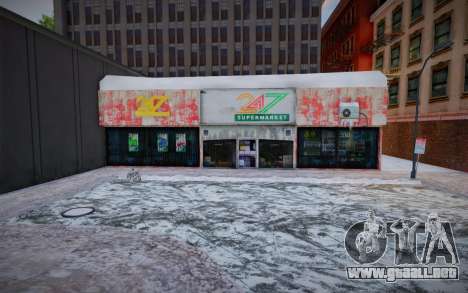 Winter 24hours Supermarket para GTA San Andreas