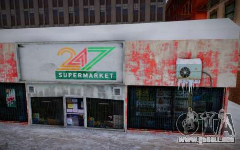 Winter 24hours Supermarket para GTA San Andreas