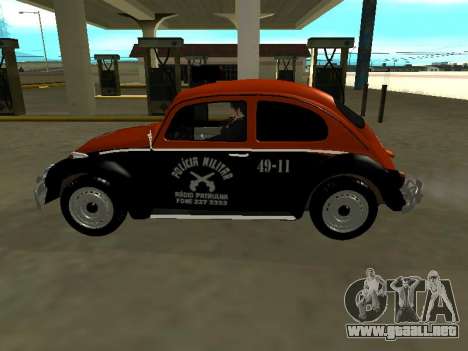 Volkswagen Beetle 1969 Paulista Patrol Radio para GTA San Andreas