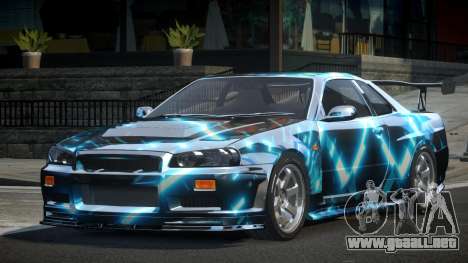 Nissan Skyline R34 BS U-Style PJ3 para GTA 4