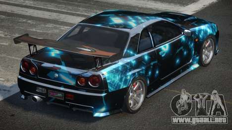 Nissan Skyline R34 BS U-Style PJ3 para GTA 4