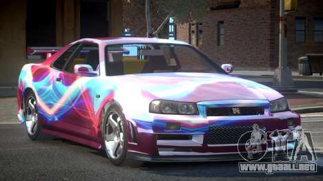 Nissan Skyline R34 Qz7 L4 para GTA 4