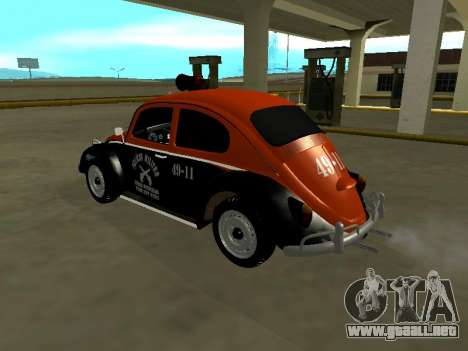 Volkswagen Beetle 1969 Paulista Patrol Radio para GTA San Andreas