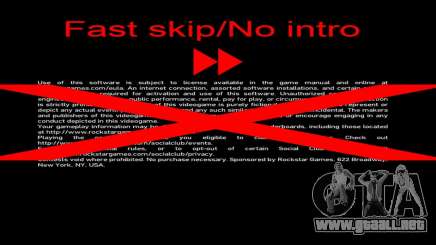 Fast Skip-No Intro para GTA 4