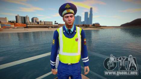 Inspector del DPS con chaleco amarillo para GTA San Andreas