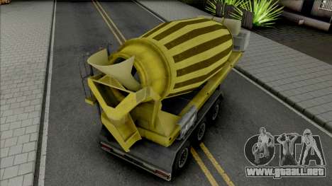 Cement Mixer Trailer Yellow para GTA San Andreas