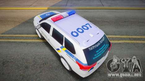 Mitsubishi Outlander - Patrulla de policía ucran para GTA San Andreas