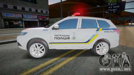 Mitsubishi Outlander - Patrulla de policía ucran para GTA San Andreas