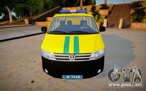 Volkswagen Transportador T5 - Policía para GTA San Andreas