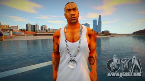 Xzibit white t-shirt para GTA San Andreas