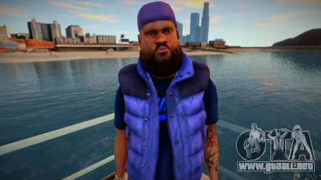 Afroamericano con barba para GTA San Andreas