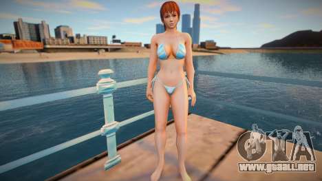 Kasumi erotic blue bikini para GTA San Andreas