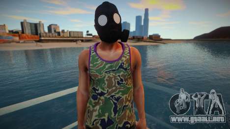 Amigo con una máscara de gas de GTA Online para GTA San Andreas