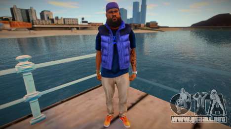 Afroamericano con barba para GTA San Andreas