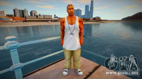Xzibit white t-shirt para GTA San Andreas