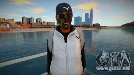 El tipo con la máscara con la mochila para GTA San Andreas
