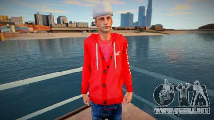 El tipo de la sudadera roja con capucha para GTA San Andreas