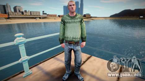 Hombre ruso en un suéter (buena piel) para GTA San Andreas