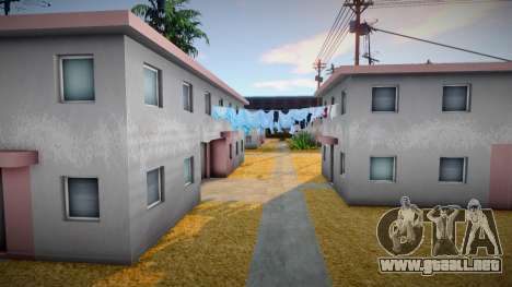 Casa pobre con gueto para GTA San Andreas
