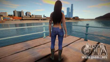 Skyrim Girl Monki Combat 2 Topless para GTA San Andreas