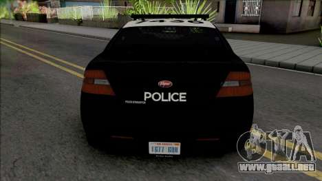 Vapid Torrence Police San Fierro v2 para GTA San Andreas