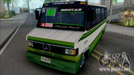 Mercedes-Benz LO 809 Skin L8 Temuco para GTA San Andreas